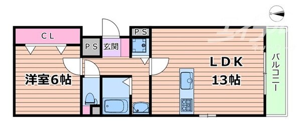 アリスコート学園町の物件間取画像